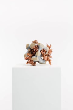 Copper, Polished, Ceramic, Abstract, Contemporary, Modern, Art, Sculpture