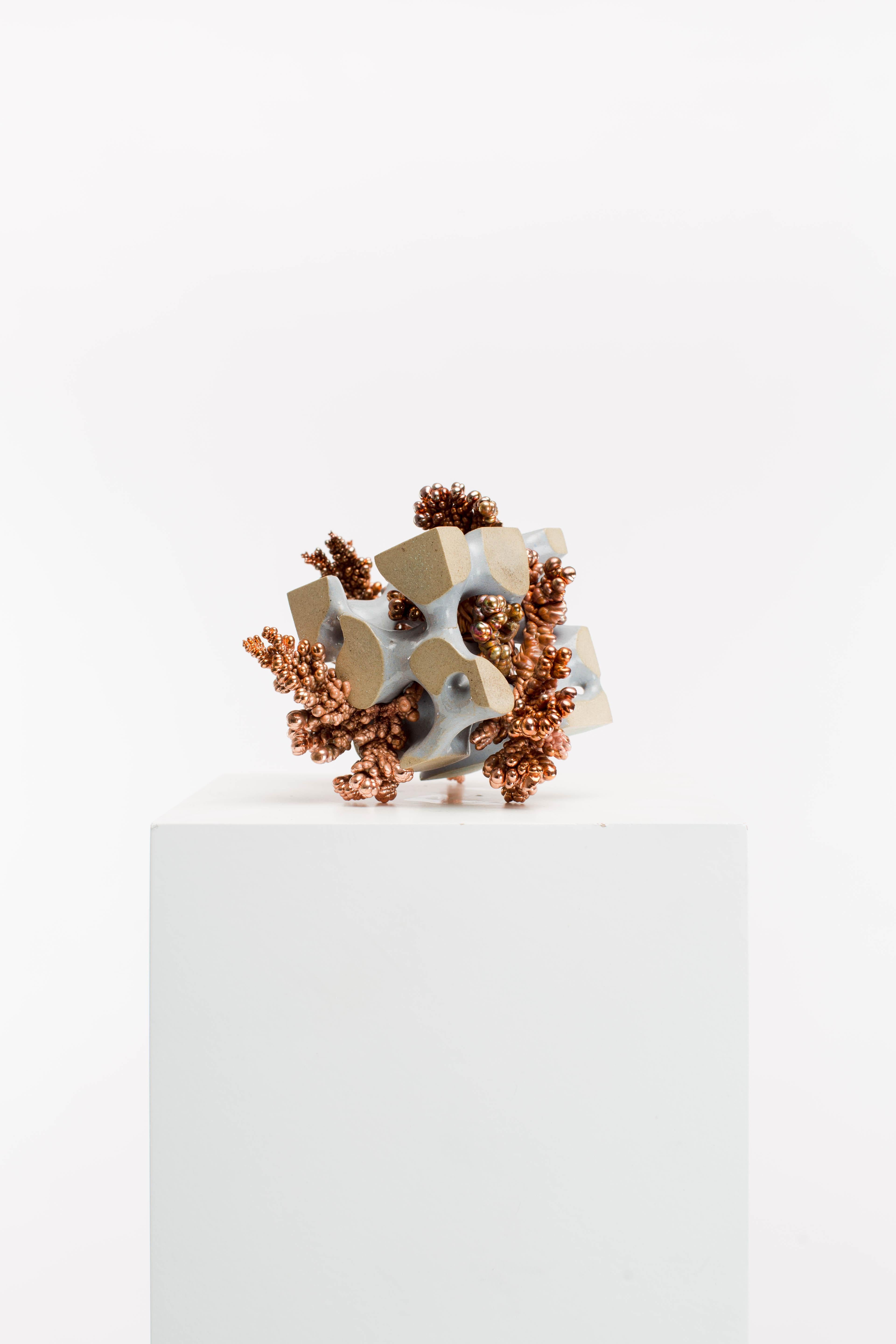 Driaan Claassen Abstract Sculpture - Copper, Polished, Ceramic, Abstract, Contemporary, Modern, Art, Sculpture