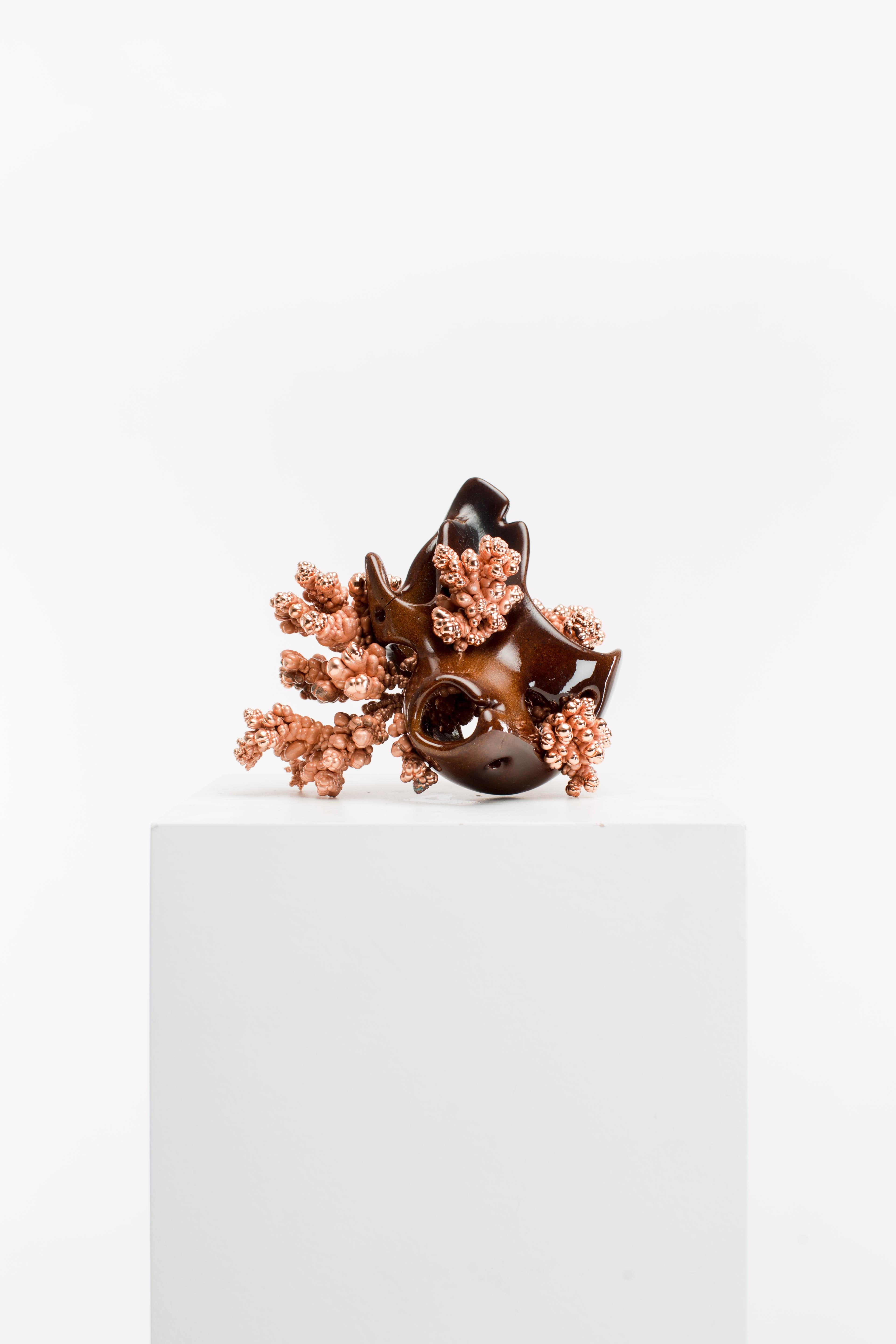 Driaan Claassen Abstract Sculpture - Copper, Polished, Ceramic, Abstract, Contemporary, Modern, Art, Sculpture