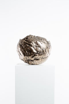 Polished, Bronze, Patina, Abstract, Contemporary, Modern, Sculpture, Vessel