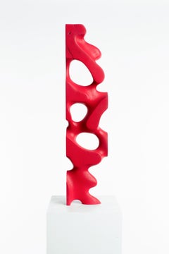 mark claassen Driaan Claassen for Reticence, Abstract Geometric Sculpture, Wooden Cuboid 012