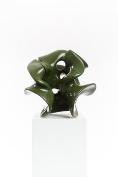 Green, Stained, Wood, organic, Abstract, Contemporary, Modern, Sculpture