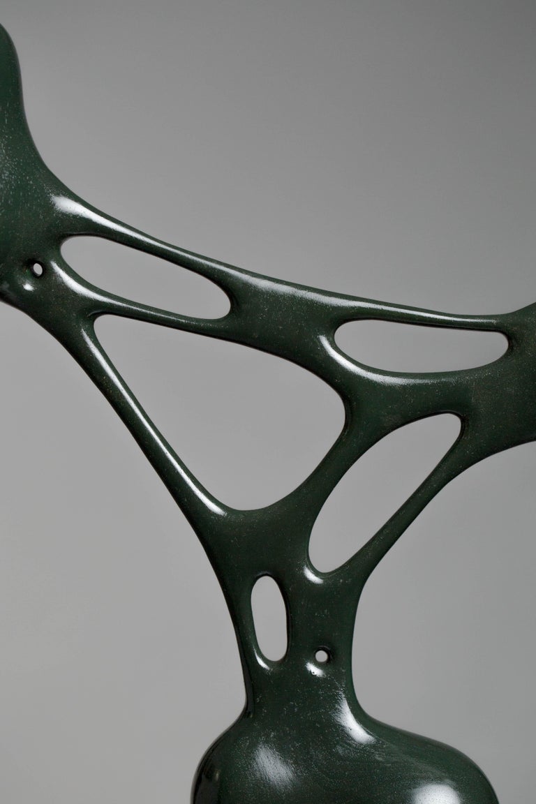 Driaan Claassen Green, Stained, Wood, Sticky, Art, Modern, Sculpture, Contemporary, Artwork