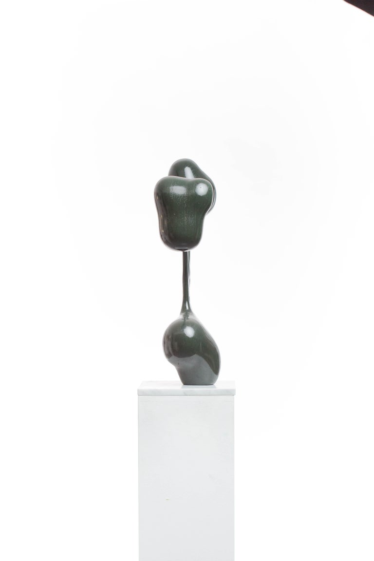 Driaan Claassen Green, Stained, Wood, Sticky, Art, Modern, Sculpture, Contemporary, Artwork