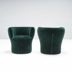 Driade by Laudani & Romanelli Green Velvet Lisa Chairs, Set of 2