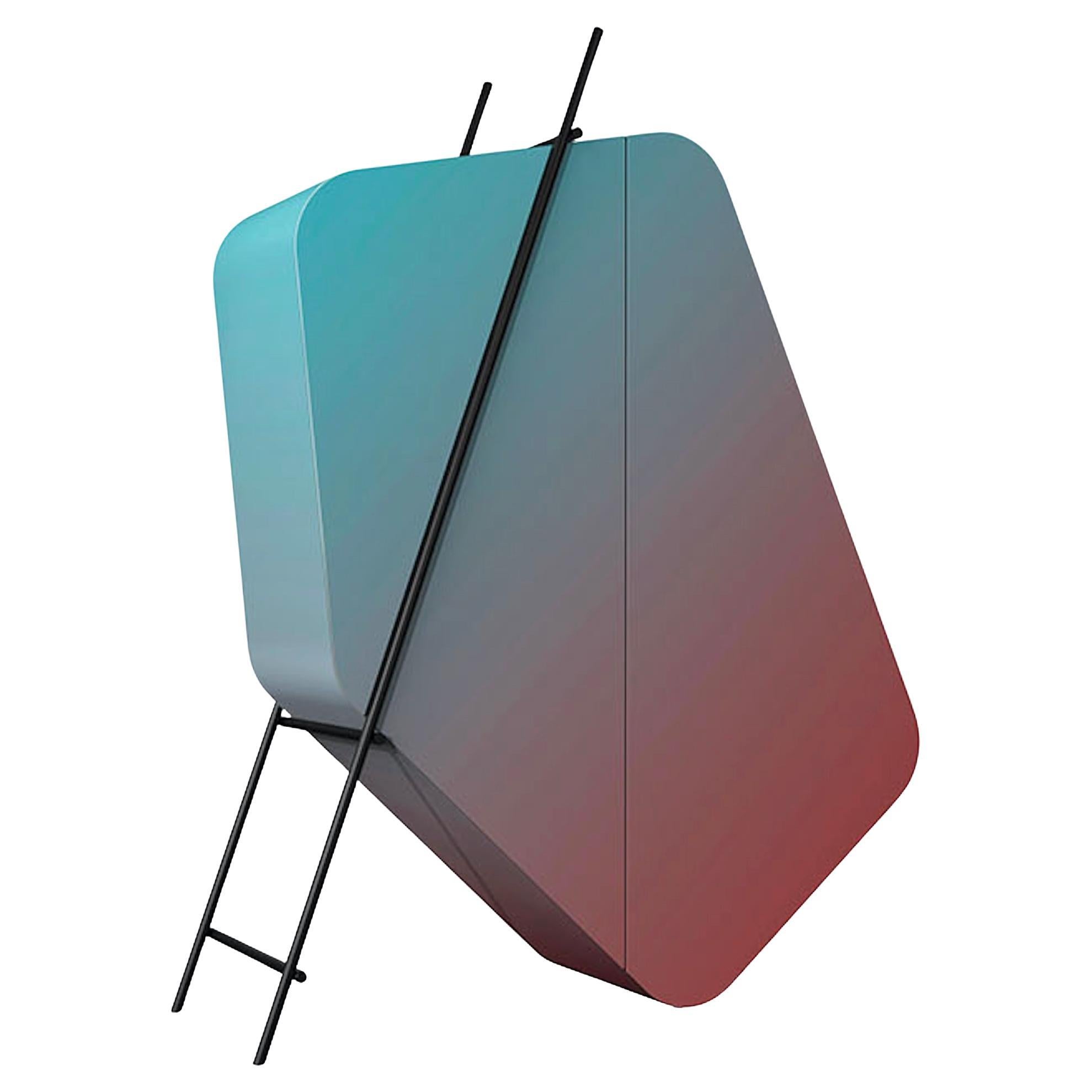 Driade Hidalgo Lacquered – Storage unit by Driadelab - Gradient brick blue