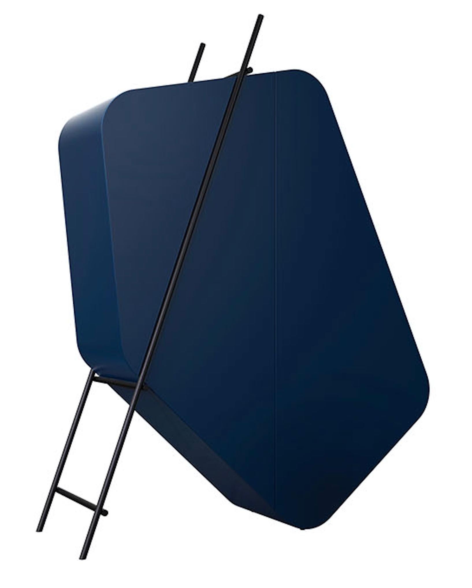 Italian Driade Hidalgo Lacquered – Storage unit by Driadelab - Lacquered blue For Sale