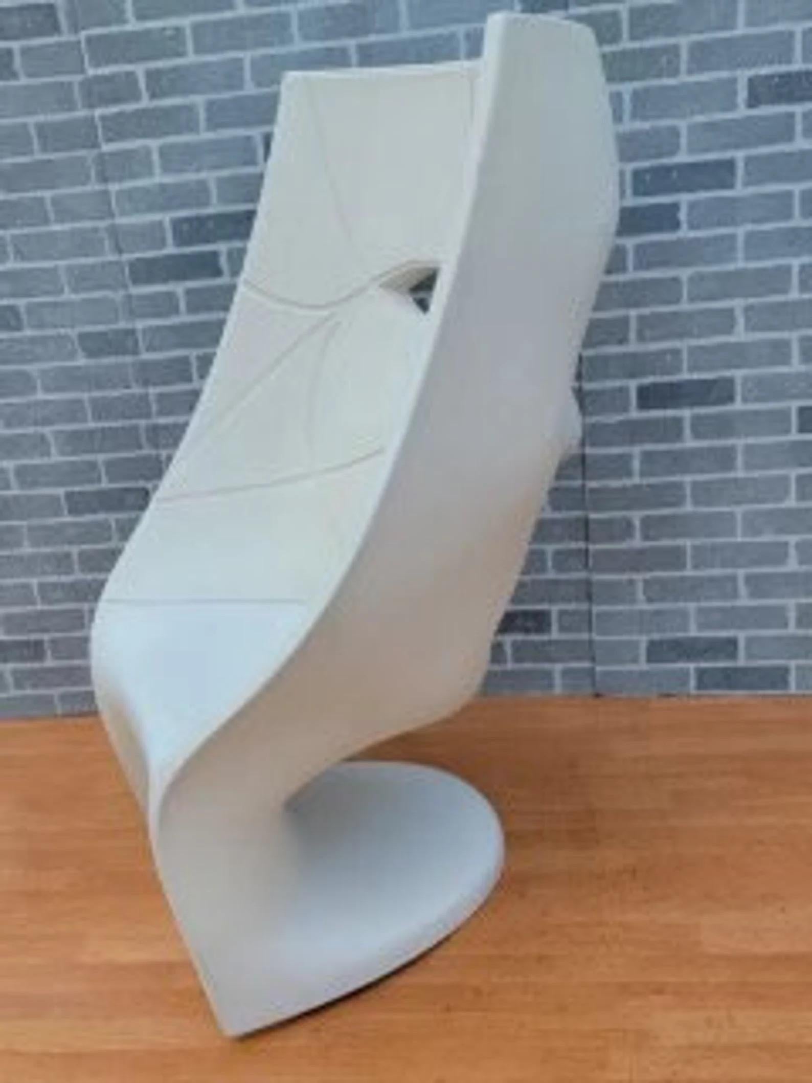 Fauteuil monobloc en polyéthylène blanc Driade Nemo 2