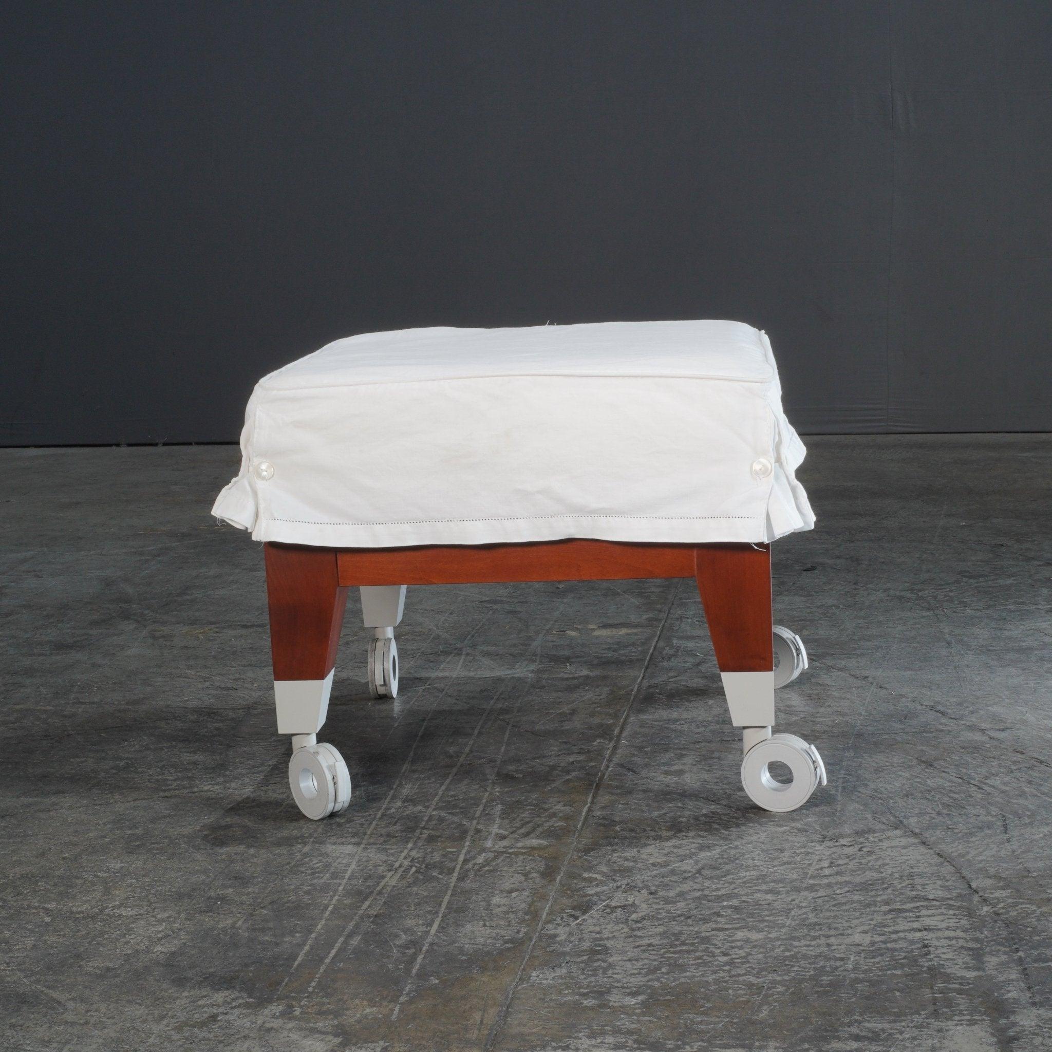 Modern Driade Neoz Sofa and Pouf by Philippe Starck