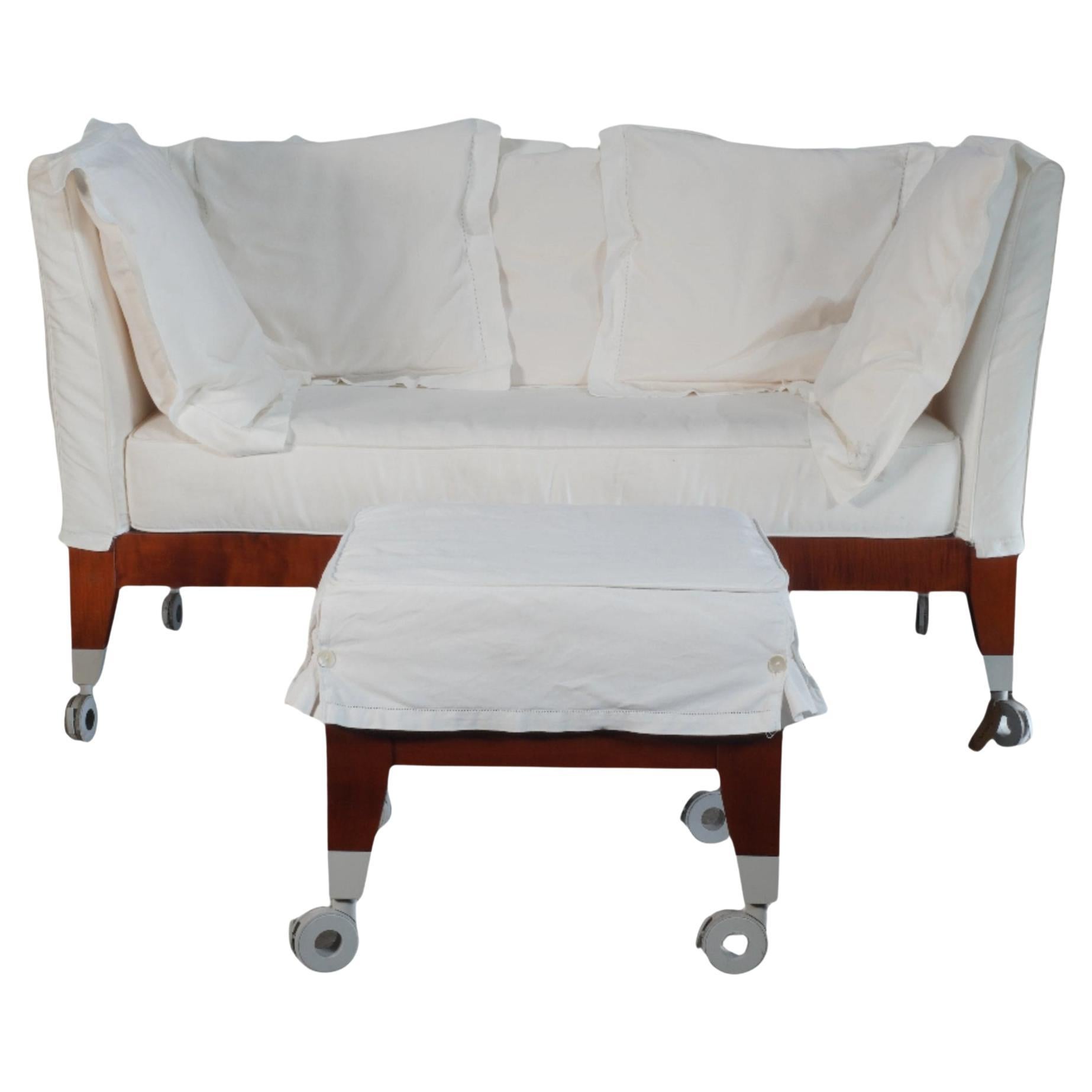 Driade Neoz Sofa and Pouf by Philippe Starck