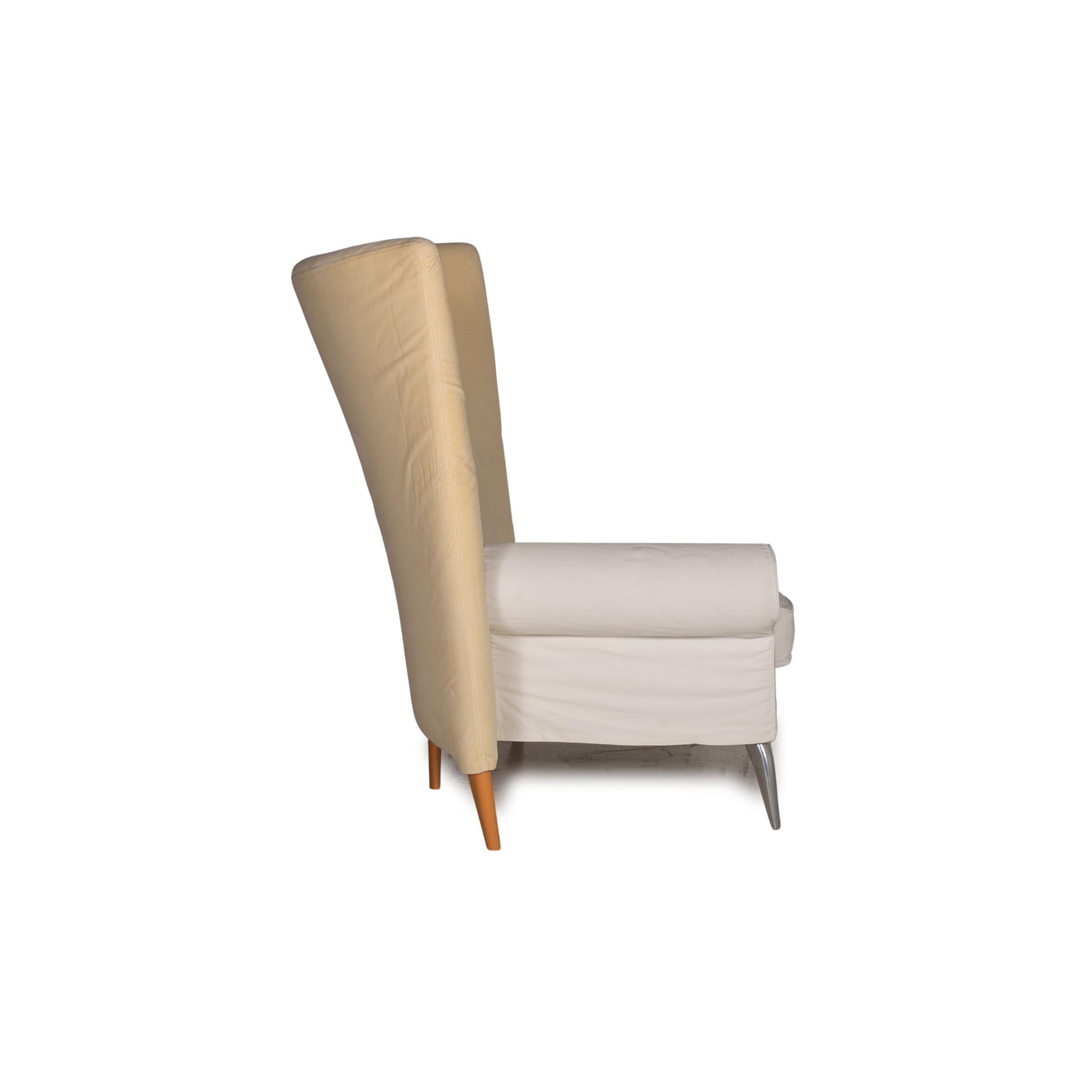 Driade Royalton Fabric Armchair Beige by Philippe Starck In Excellent Condition For Sale In Cologne, DE