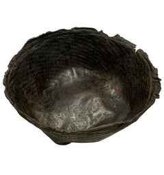 Dried Buffalo Skin Bowl, Borneo, 1940s