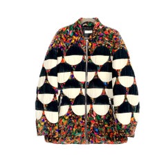 Dries Van Noten 100th Collection Velvet Oversized Jacket FW2017