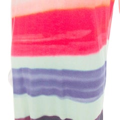DRIES VAN NOTEN 2021 Len Lye Runway multicolor print shoulder pad tshirt dress S