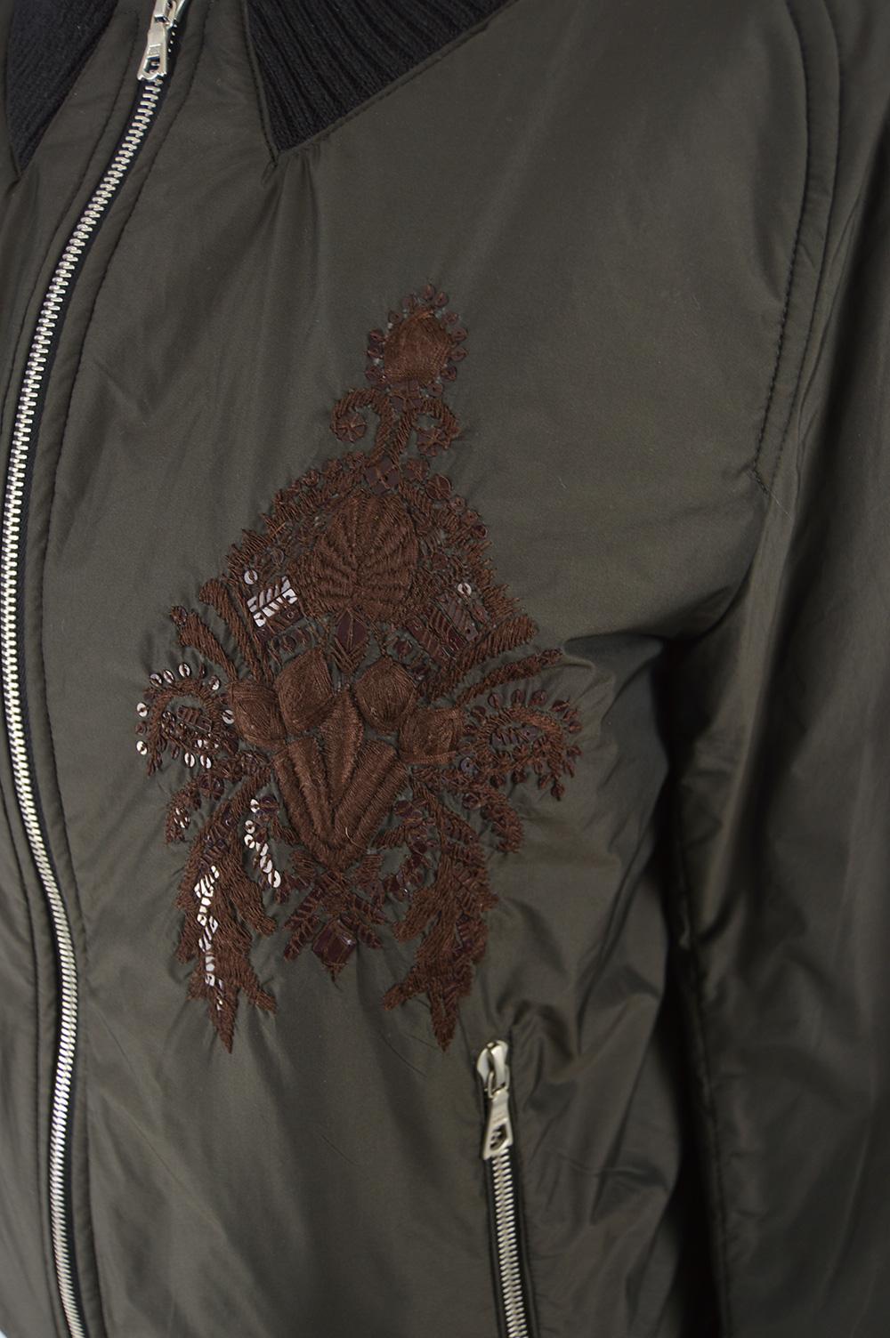 Dries Van Noten Architectural Fan Back Embroidered & Sequinned Bomber Jacket In Excellent Condition In Doncaster, South Yorkshire