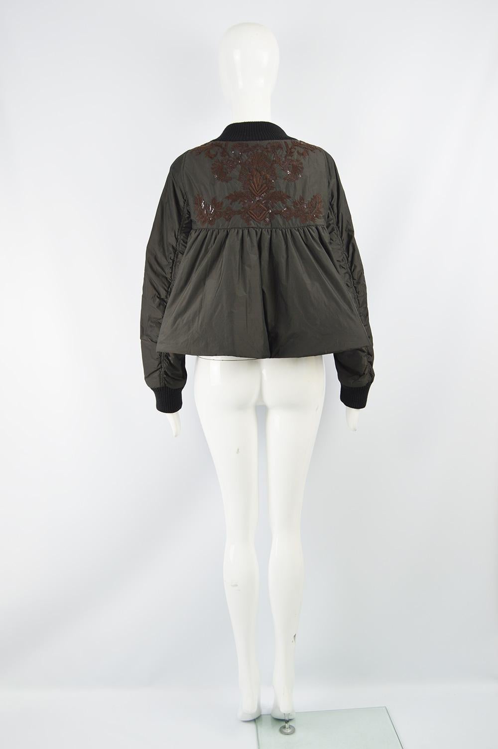 Dries Van Noten Architectural Fan Back Embroidered & Sequinned Bomber Jacket 3