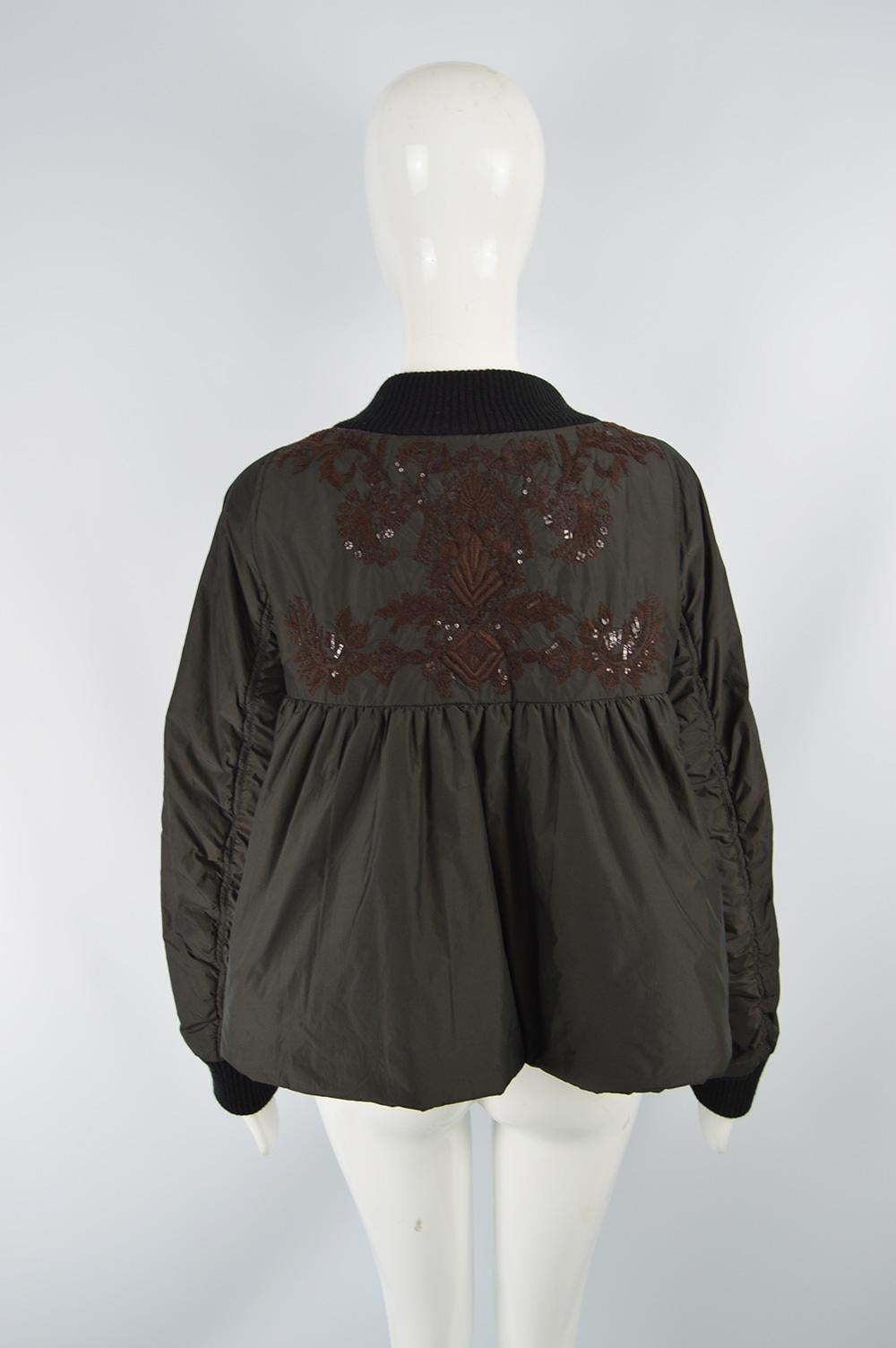 Dries Van Noten Architectural Fan Back Embroidered & Sequinned Bomber Jacket 4