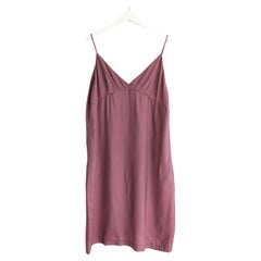 Dries Van Noten Archival Mulberry Pink Satin Slip Dress
