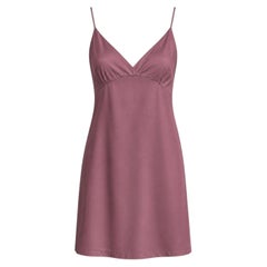 Dries Van Noten Archival Mulberry Pink Satin Slip Dress