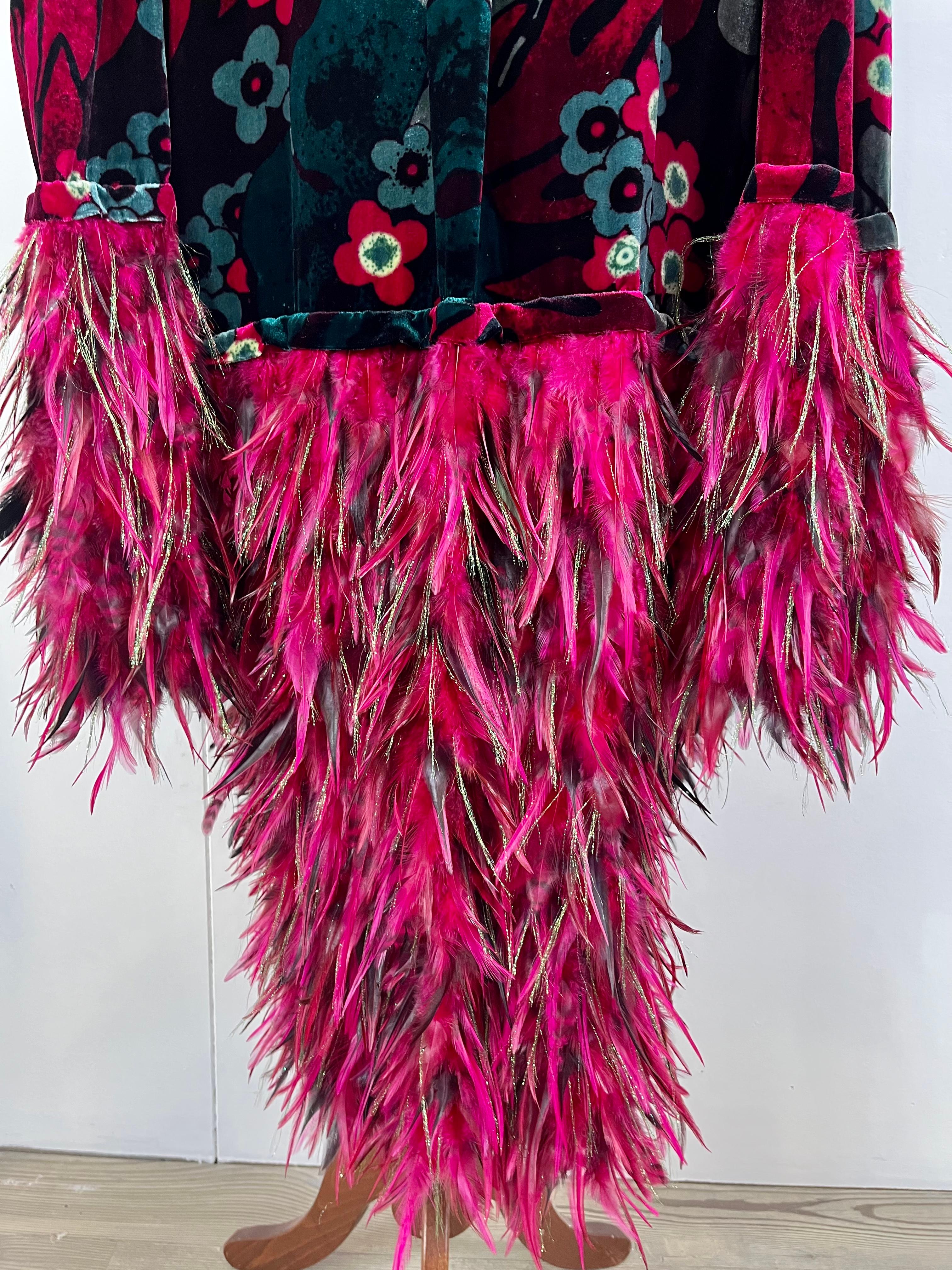 Dries Van Noten AW 20 Feathers dress In New Condition In Carnate, IT