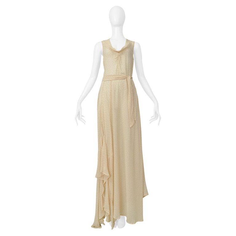 beige long dress for women Finding The Way Beige Palm Leaf Print Strapless Chiffon Maxi Dress main image 1