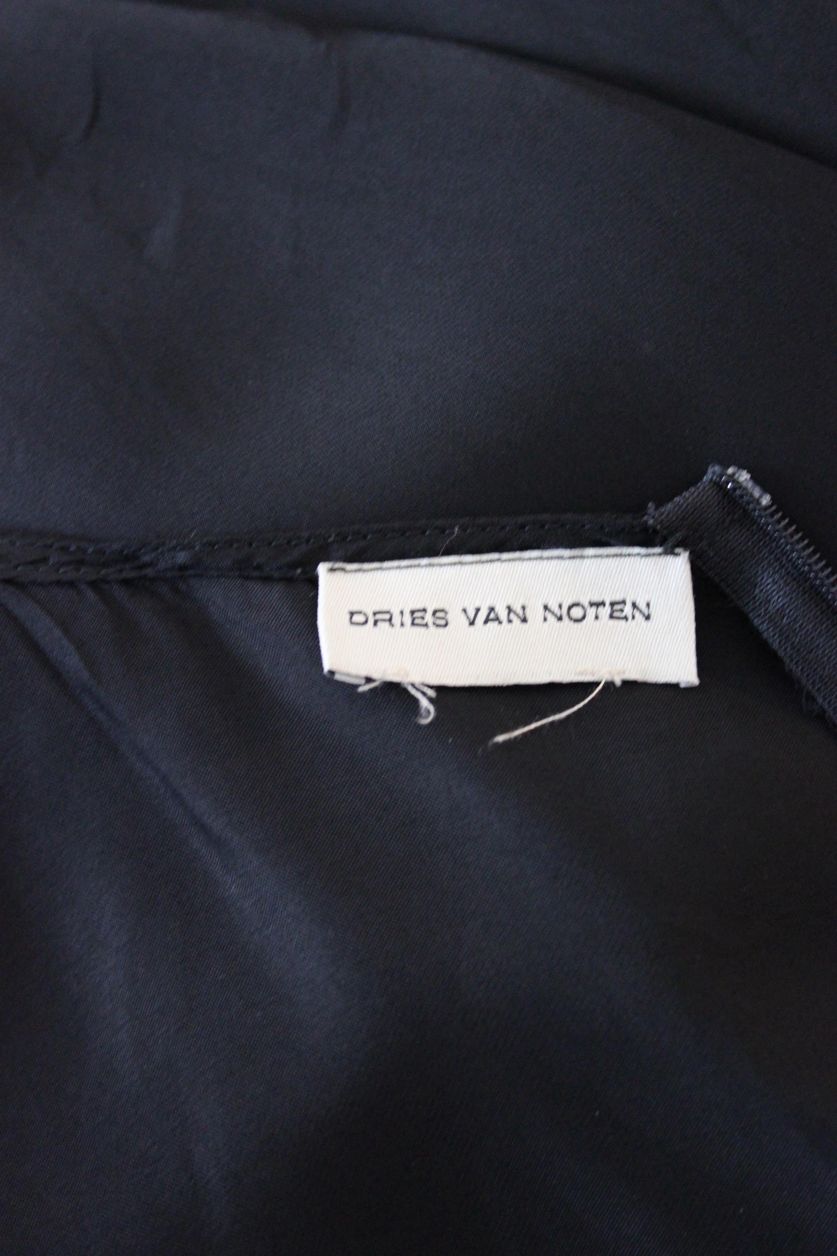 Dries Van Noten Black Evening Suit Dress 2