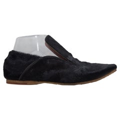 Dries Van Noten Black Ponyhair Loafers