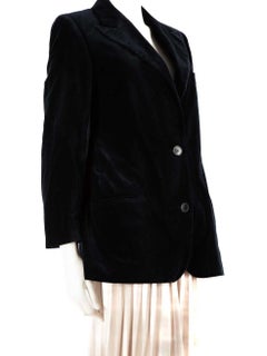 Dries Van Noten Black Velvet Blazer Size XS