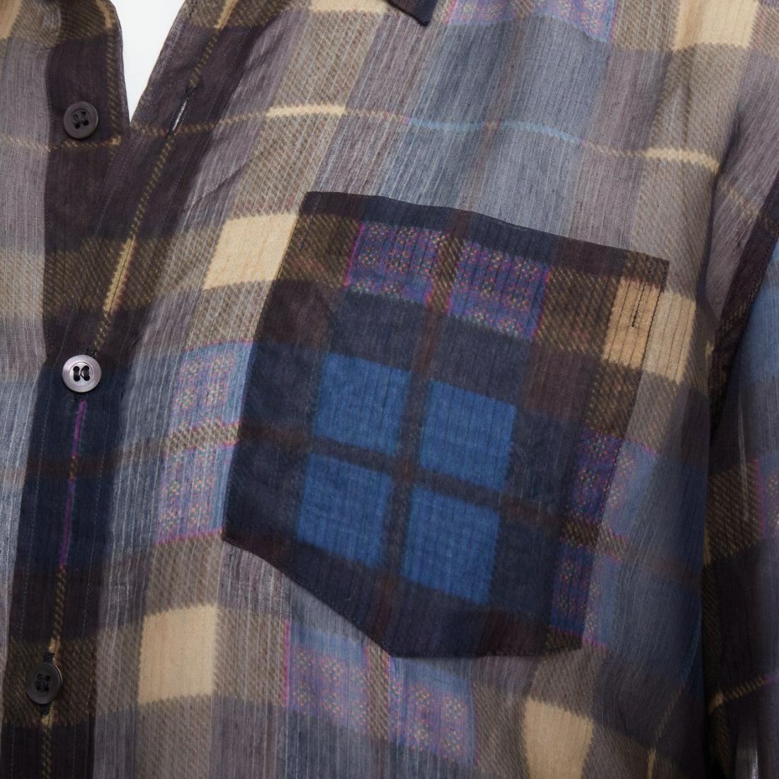DRIES VAN NOTEN camicia a quadri in cotone e seta blu beige IT48 M.
Riferimento: PRWU/A00073
Marchio: Dries Van Noten
Materiale: Cotone, seta
Colore: Blu, Beige
Modello: A scacchi
Chiusura: bottone
Prodotto in: Ungheria

CONDIZIONE:
Condizioni: