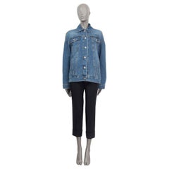 DRIES VAN NOTEN blue cotton Denim OVERSIZED VIDALE Jacket S