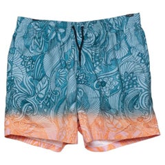 Dries van Noten, blaue und rosa Badeshorts
