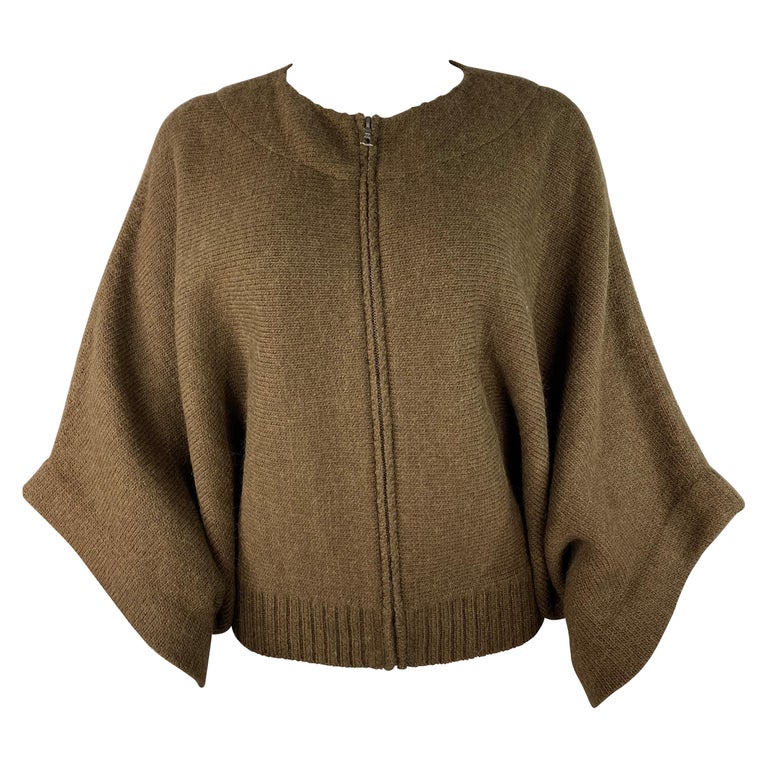Dries Van Noten Brown Knit Sweater, Size Medium For Sale at 