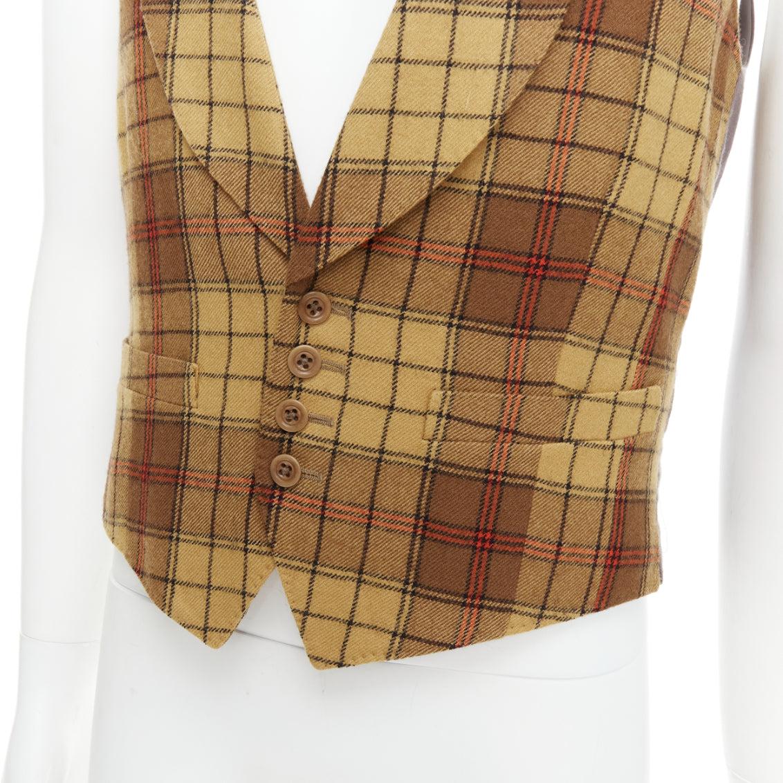 DRIES VAN NOTEN Gilet à col châle en laine 100% écossaise rouge marron IT48 M
Référence : PRWU/A00121
Marque : Dries Van Noten
MATERIAL : Laine
Couleur : brun, gris
Motif : damier
Fermeture : bouton
Doublure : Tissu gris
Détails supplémentaires :
