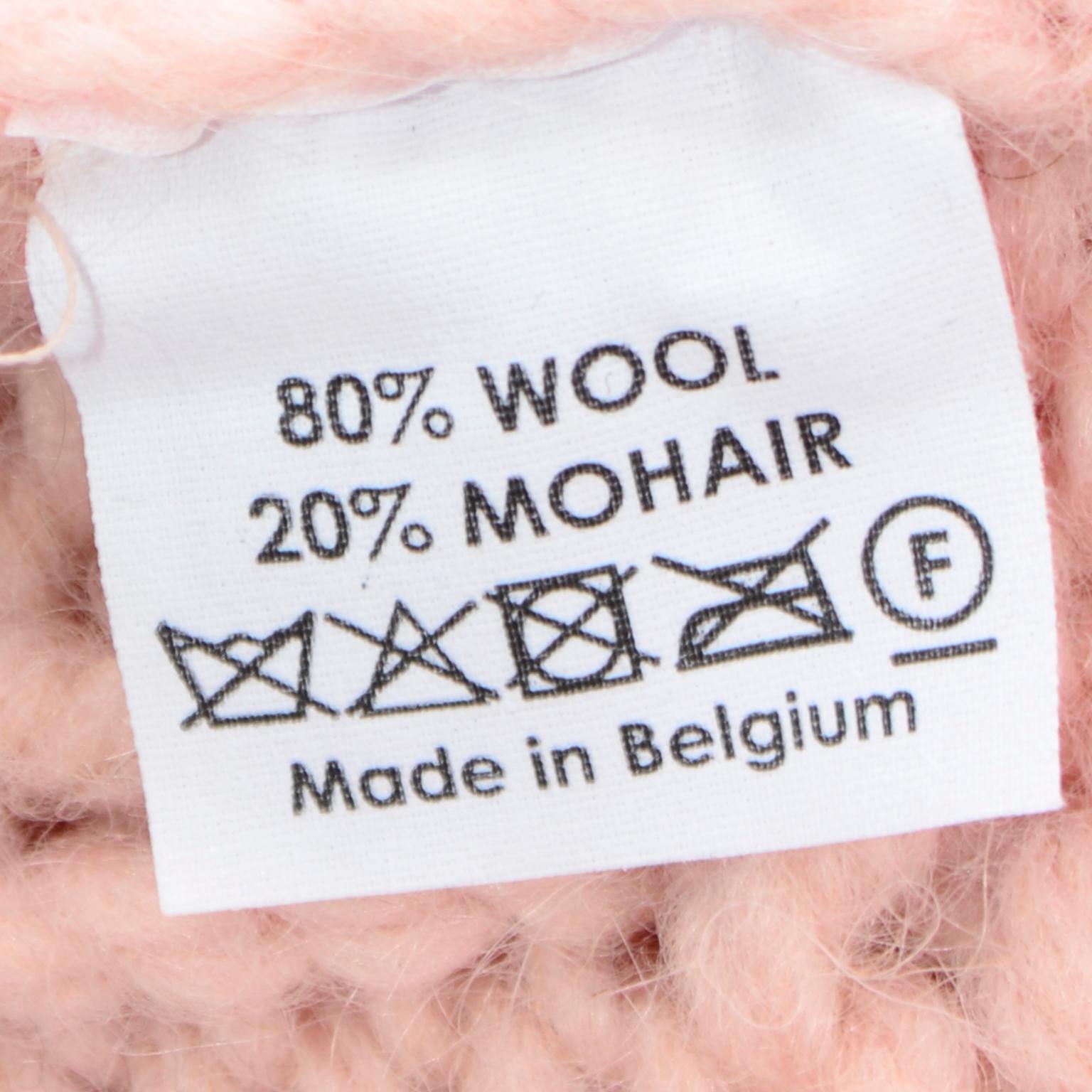 Dries Van Noten Chunky Pullover aus Wolle und Mohair in Rosa mit Pailletten 7