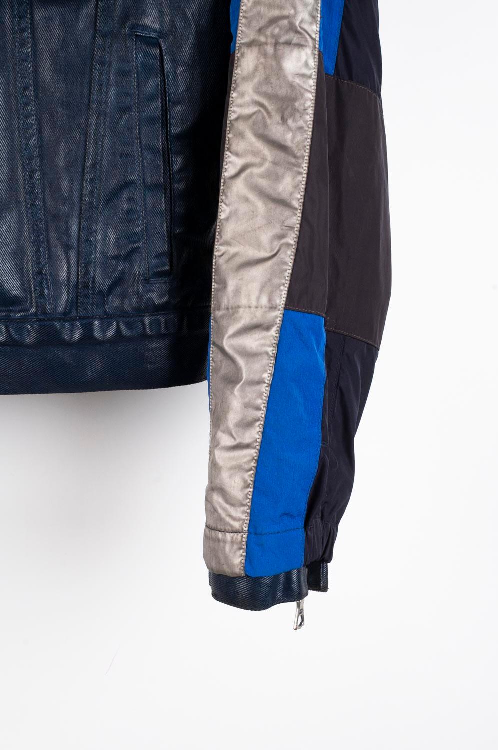 Men's Dries Van Noten Coated Men Denim Jacket Size M For Sale