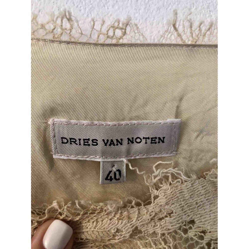Dries Van Noten Cotton Top and Skirt in Beige 2