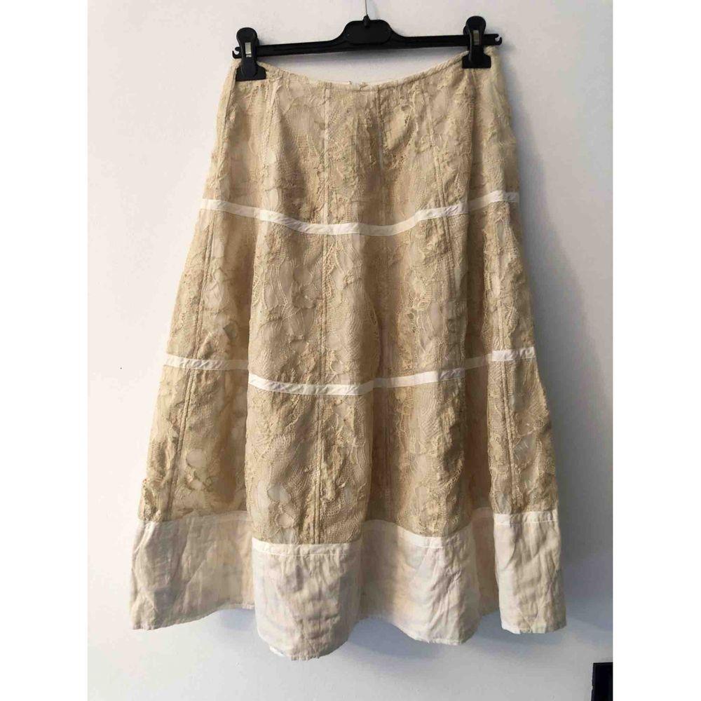 Dries Van Noten Cotton Top and Skirt in Beige 5