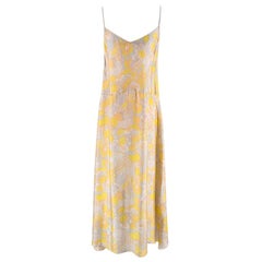 Dries Van Noten Delax V-neck Floral-print Dress With Crystal Straps - Size US 8