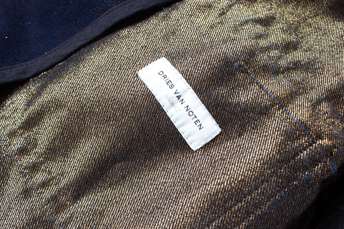 Women's or Men's Dries van Noten, Denim lurex jacket For Sale