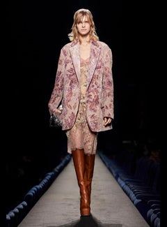 Dries Van Noten - Vestito in seta e pizzo Autunno 2023