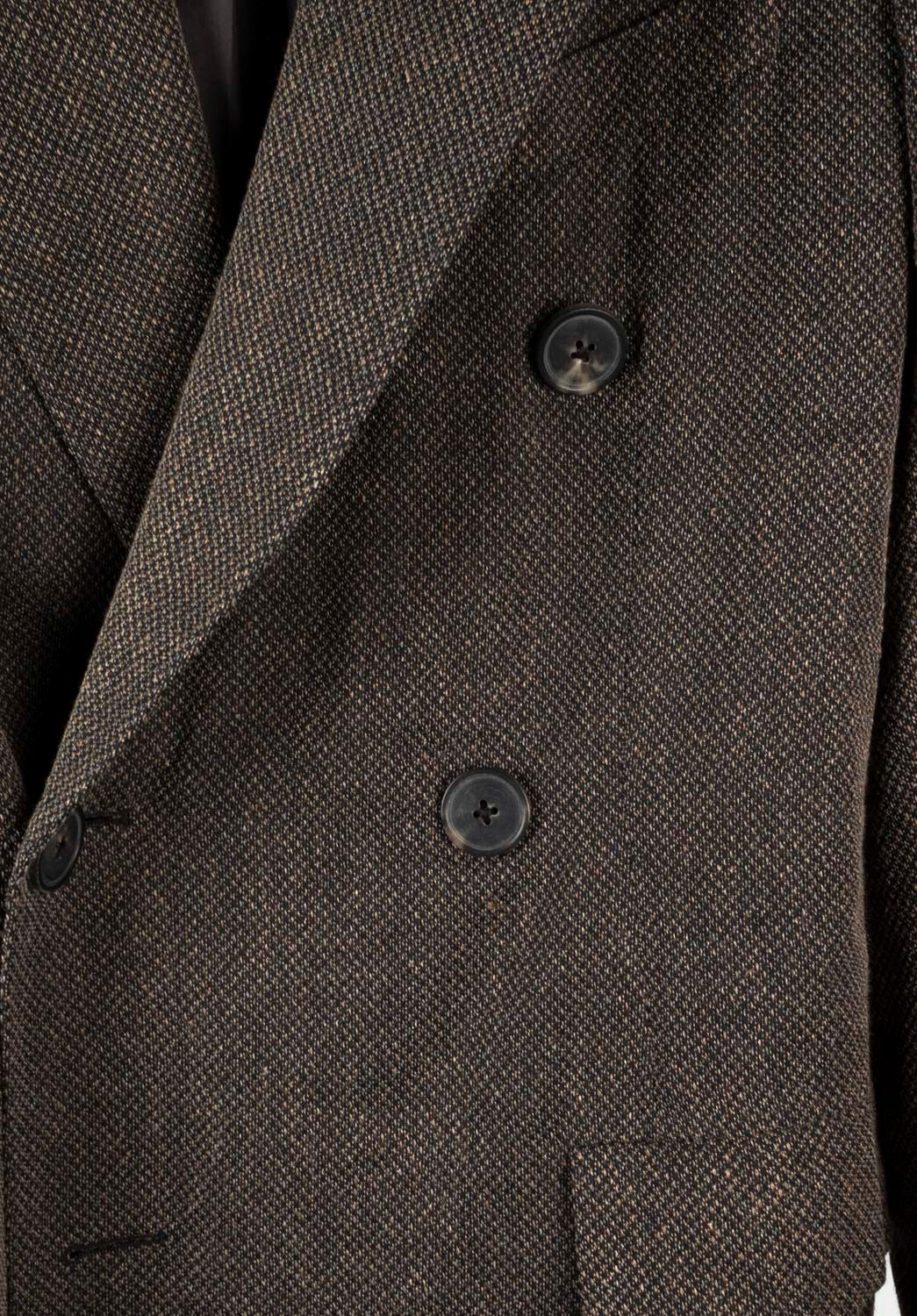 Dries Van Noten Double-breasted Men Overcoat Size M, S546 In Good Condition For Sale In Kaunas, LT