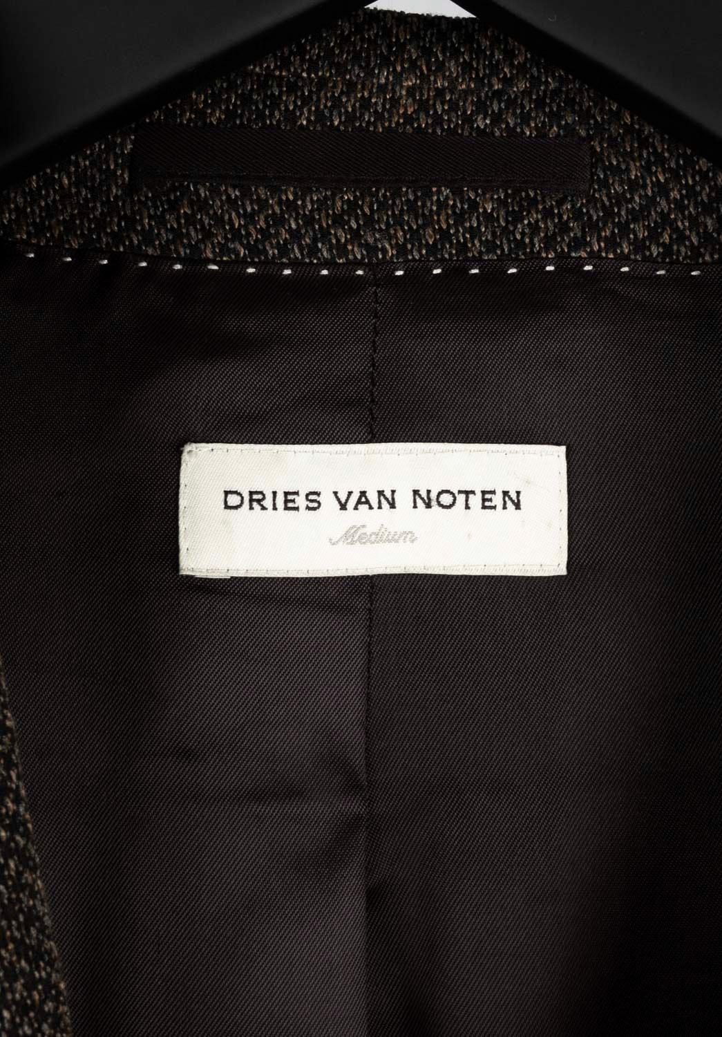 Dries Van Noten Double-breasted Men Overcoat Size M, S546 For Sale 2