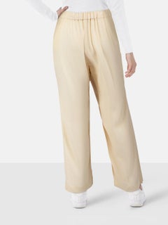 Dries Van Noten Ecru Drawstring Straight Trousers Size M