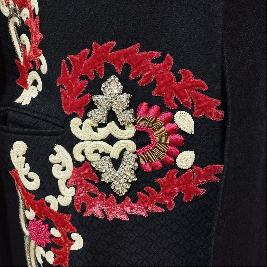 Dries Van Noten Embroidered coat size 40 In Excellent Condition In Gazzaniga (BG), IT
