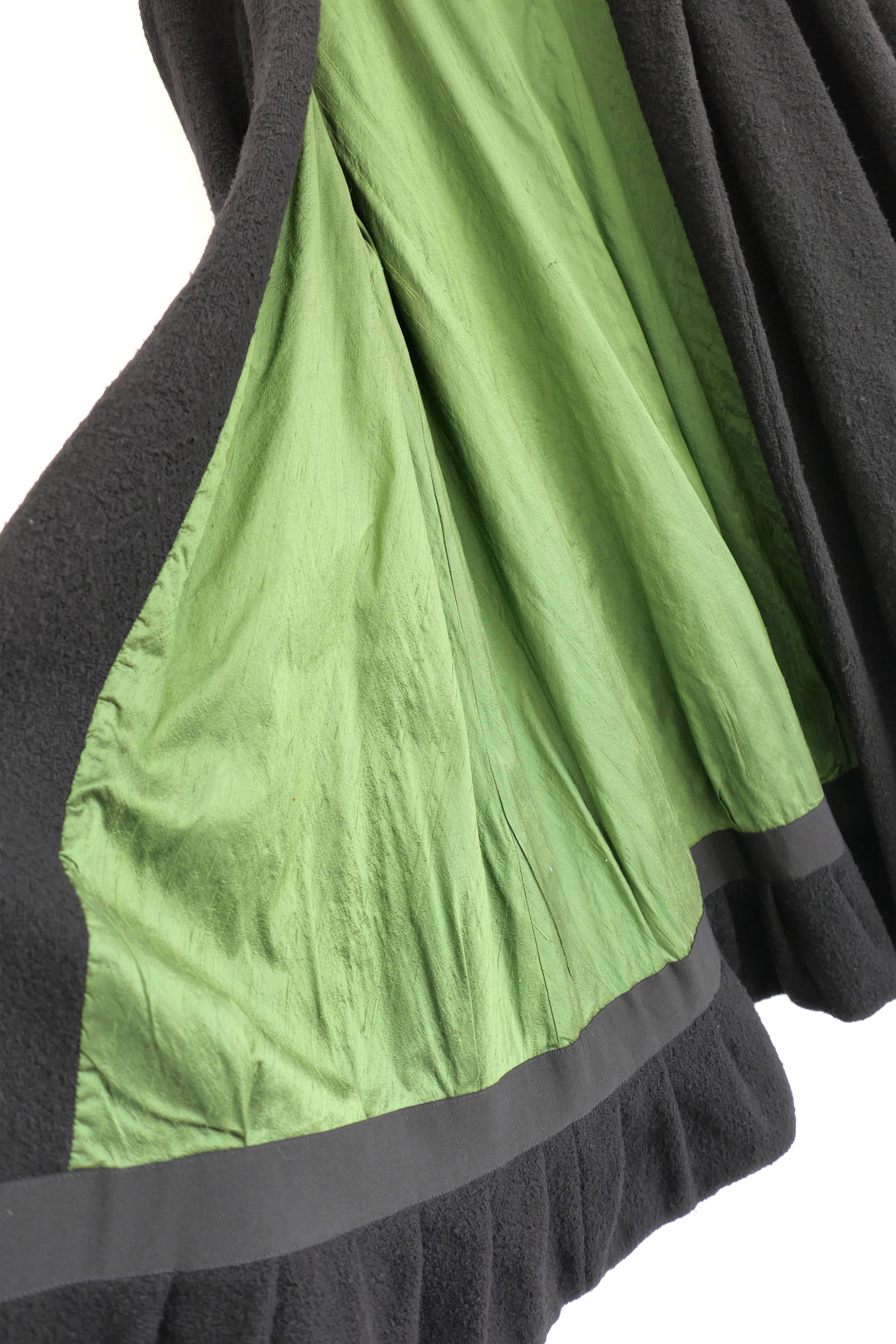 Dries Van Noten Fall 2005 Silk Lined Boucle Swing Coat In Excellent Condition For Sale In London, GB