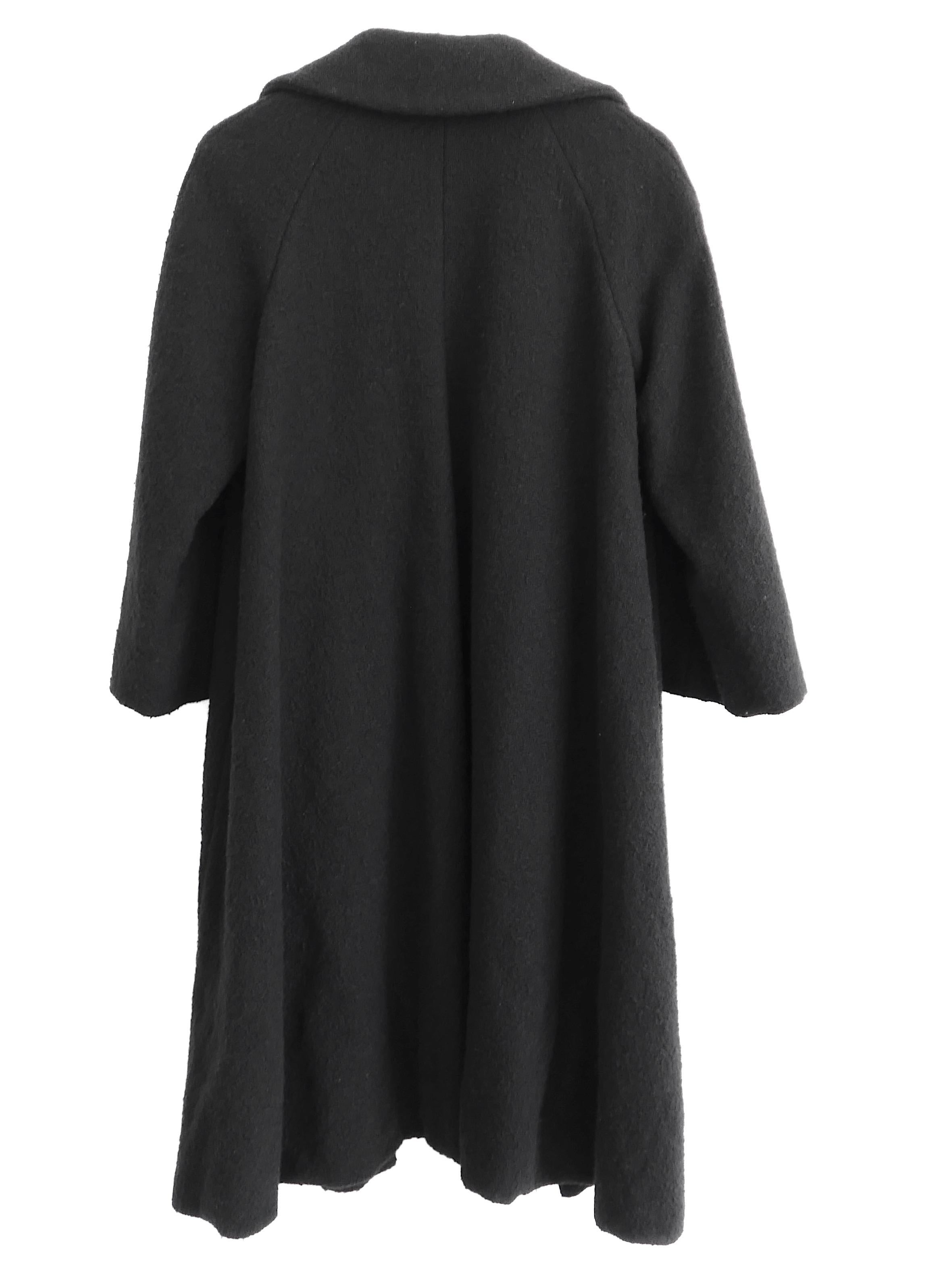 Dries Van Noten Fall 2005 Silk Lined Boucle Swing Coat For Sale 2