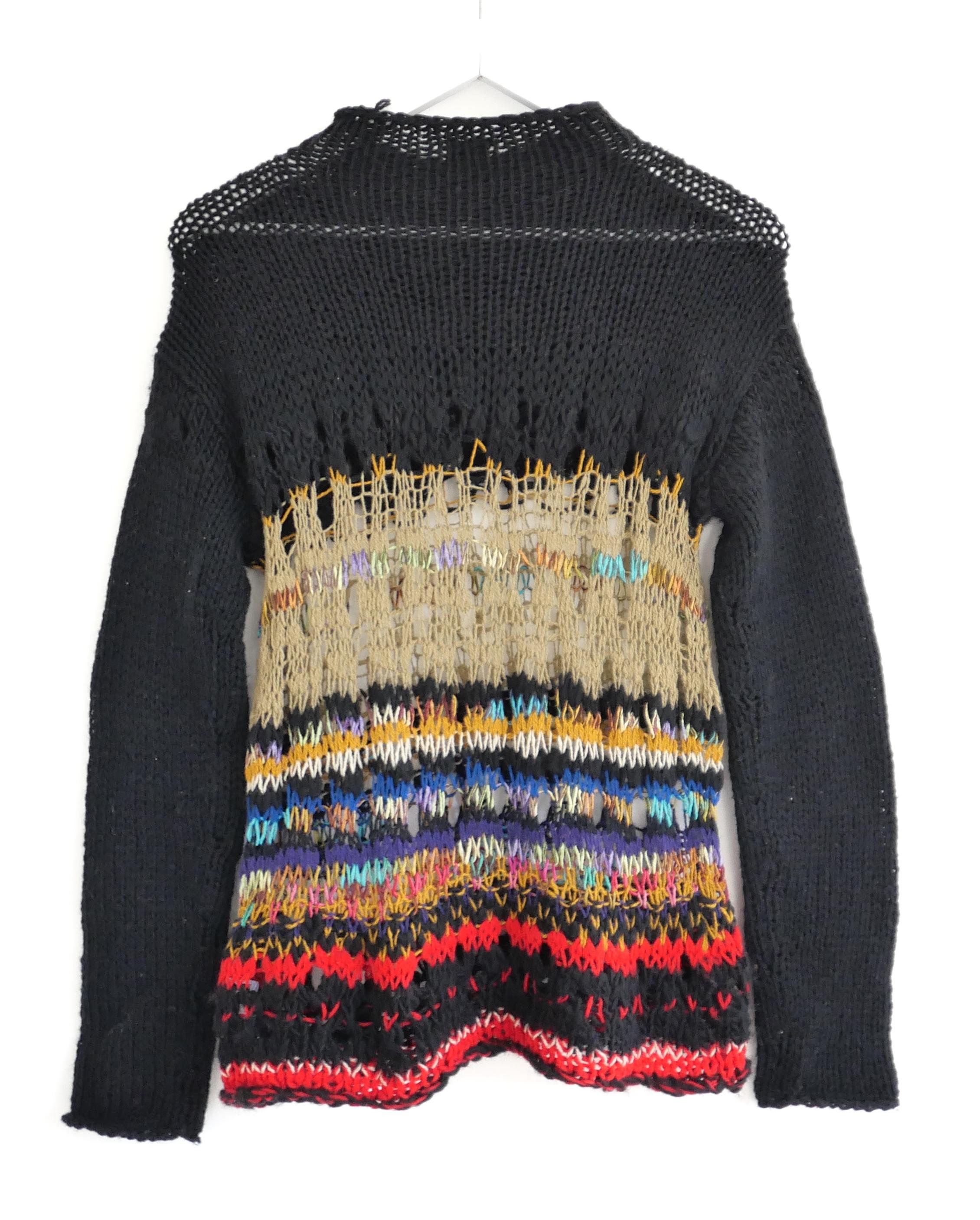 Pull Vintage Distressed de Dries Van Noten Automne 2008 en vente 2
