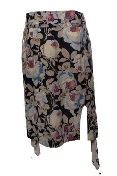 Dries van Noten, Floral midi skirt with slit