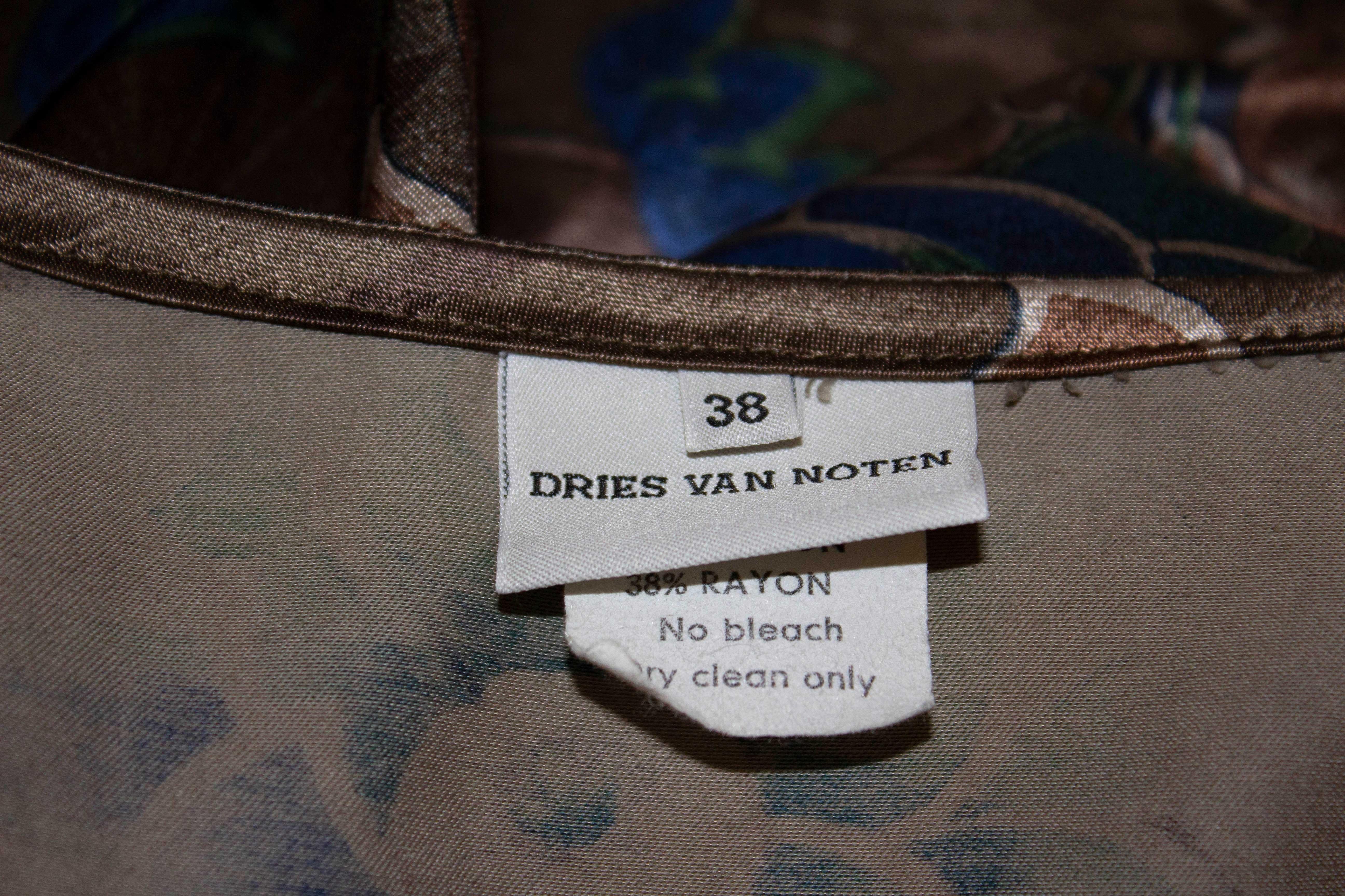 Women's Dries van Noten Floral Print Jacket For Sale