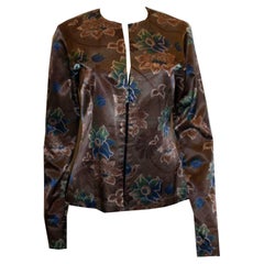 Chaqueta con estampado floral Dries van Noten